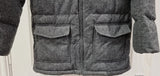 PETIT BATEAU Boys Charcoal Grey Zipper Hooded Padded Lined Jacket Coat 12Y