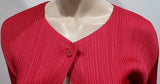 PLEATS PLEASE ISSEY MIYAKE Pink Pleated Blouse Jacket Top 3 UK12 WORN ONCE!
