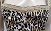 JOSEPH Cream Beige Black Leopard Print Sleeveless Fitted Bodycon Dress 40 UK12