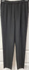 EILEEN FISHER Black Silk Elasticated Waist Tapered Crop Capri Trousers Pants XS/TP