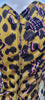 GIANNI VERSACE Gold Yellow & Black Abstract Floral Animal Print Vest Tank Top 42/8