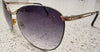 CHLOE Made In Italy Gold Rounded Frame Gradient Lens Branded Sunglasses w Case
