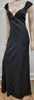 PRADA Black Plunge V Neckline Cap Sleeve Long Length Evening Maxi Dress I44 UK12