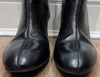 TORY BURCH Leather Round Toe Branded Rear Block Heel Ankle Boots 9M UK6.5