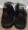 BALLY Unisex Chocolate Brown Black Suede RAKAN Lace Fasten Low Top Ankle Boots