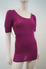 VANESSA BRUNO Made In France Cerise Pink Long Length Knitwear Top FR2 UK10