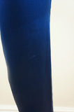 CLEMENS EN AUGUST Silk Blend Royal Blue Slim Leg Evening Trousers EU38 UK10