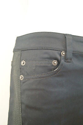 MARC JACOBS Cotton Blend Black Sheen Cropped Capri Trousers Pants US6; UK10