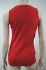 BURBERRY London Red 100% Cotton Knitwear Tank Sleeveless Sweater Top Sz: S