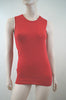 BURBERRY London Red 100% Cotton Knitwear Tank Sleeveless Sweater Top Sz: S