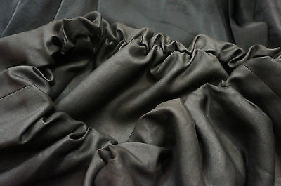 LANVIN Ete 2006 Black 2 Tone Fabric Elasticated Waist Tie Ribbon Skirt UK14 EU42