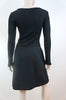 TARA JARMON Designer Black Long Sleeve A-Line Skirt Winter Dress EU40; UK12