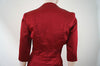KYRI LONDON Burgundy Red Satin Look Evening Bandeau Boned Dress & Jacket Suit