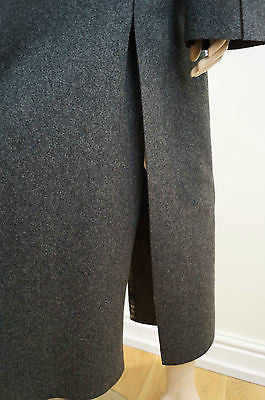 ALBERTA FERRETTI Made In Italy Grey Wool Blend Long Length Belted Coat UK14