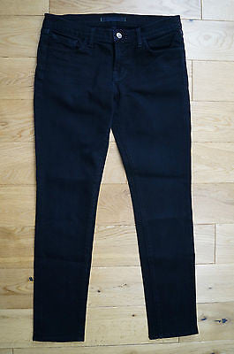 J BRAND Dark Blue THE SKINNY Cut #5777 DARKVINT Orange Stitch Denim Jeans Sz29