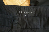 THEORY Women's Black Long Length Summer Shorts US8; UK12