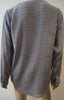 JOIE Purple Grey Black 100% Silk Geometric Print V Neck Long Sleeve Blouse M