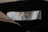 LANVIN ETE 2006 Beige & Black 100% Silk Scoop Neck Sleeveless Belt Vest Top Sz:L
