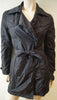 ADD Black Collared Lightweight Belted Mac Trench Coat Jacket IT40 UK10