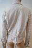 HELMUT LANG White Leather Silver Tone Zipper Biker Jacket SZ42; UK10
