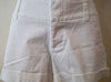 ALICE & OLIVIA White Cotton Blend Short Overturned Hemline Shorts US8 UK12