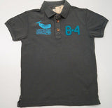 SCOTCH SHRUNK Grey Save The Whales Short Sleeve Collared Polo Shirt Top BNWT