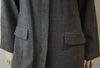 EPISODE Charcoal Grey 100% Wool Collared Concealed Fastening Winter Coat UK10