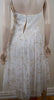 JUMP APPAREL BY WENDYE CHAITIN White & Gold Embroidery Halter Evening Dress Sz:S