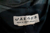 JAEGER Women's Black V Neck Sheen Lapels Formal Evening Coat Sz M
