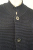 GIORGIO ARMANI Midnight Blue Black 100% Cashmere Chunky Knit Cardigan Top Sz:54