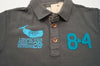 SCOTCH SHRUNK Grey Save The Whales Short Sleeve Collared Polo Shirt Top BNWT