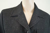 APOSTROPHE Charcoal Grey Cotton Wool Cashmere Collared Casual Jacket Sz44 Sz:L