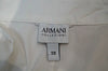 ARMANI COLLEZIONI White Pleated Bib Collared Sleeveless Formal Shirt Top I38 UK6