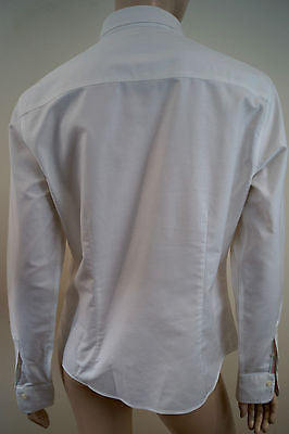 BROOKS BROTHERS White Supima Cotton Button Collar Formal Shirt Blouse Top UK10
