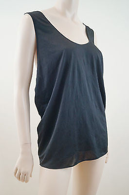 ZADIG & VOLTAIRE Red Cotton Glitter Butterfly Sleeveless Vest Tank Top Sz:M