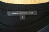 CHRISTOPHER KANE Ladies Grey Blue Black Sheer & Velvet Short Sleeve Top Sz: S