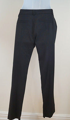 PINKO Women's Black Virgin Wool Blend Slim Leg Formal Trousers Pants UK10; IT42