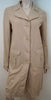 MIU MIU Beige Cotton Collared Crochet Trim Long Sleeve Mac Trench Coat 44 UK12