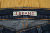 J BRAND Womens Fray Crease Detail Skinny #910 Cut 3172 INK Blue Denim Jeans Sz29