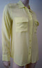 EQUIPMENT FEMME Lime Sherbet Yellow 100% Silk Sheer Evening Blouse M BNWT