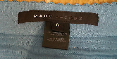MARC JACOBS Red Blue Cotton Silk Ruffle Layered Crochet Detail Mini Skirt 6 /10