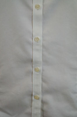 BROOKS BROTHERS White Supima Cotton Button Collar Formal Shirt Blouse Top UK10