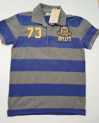 SCOTCH SHRUNK Boys Navy Blue New York Chicago Short Sleeve T-Shirt Tee Top BNWT