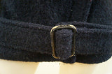 THE KOOPLES Dark Midnight Blue Wool Blend Zipper Biker Jacket Coat Sz38 UK10