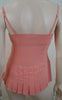 ELEMENTS AMANDA WAKELEY Peachy Pink Diamante & Pleat Sleeveless Evening Top UK8