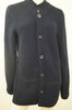 GIORGIO ARMANI Midnight Blue Black 100% Cashmere Chunky Knit Cardigan Top Sz:54