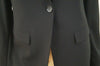 ARMANI COLLEZIONI Black Virgin Wool Stretch Formal Blazer Jacket IT44 UK12