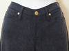 7 FOR ALL MANKIND Women's Midnight Navy Blue Sheen Skinny Trousers Jeans Sz 28