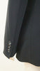 ARMANI COLLEZIONI Black Virgin Wool Stretch Formal Blazer Jacket IT44 UK12