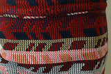 MAJE Red Cream Black Pink Beige Abstract Textured Pattern Short Mini Skirt Sz:40